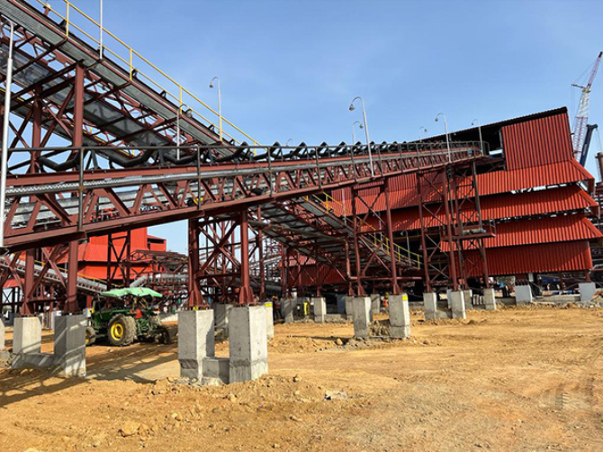 Belt Conveyor Angle View